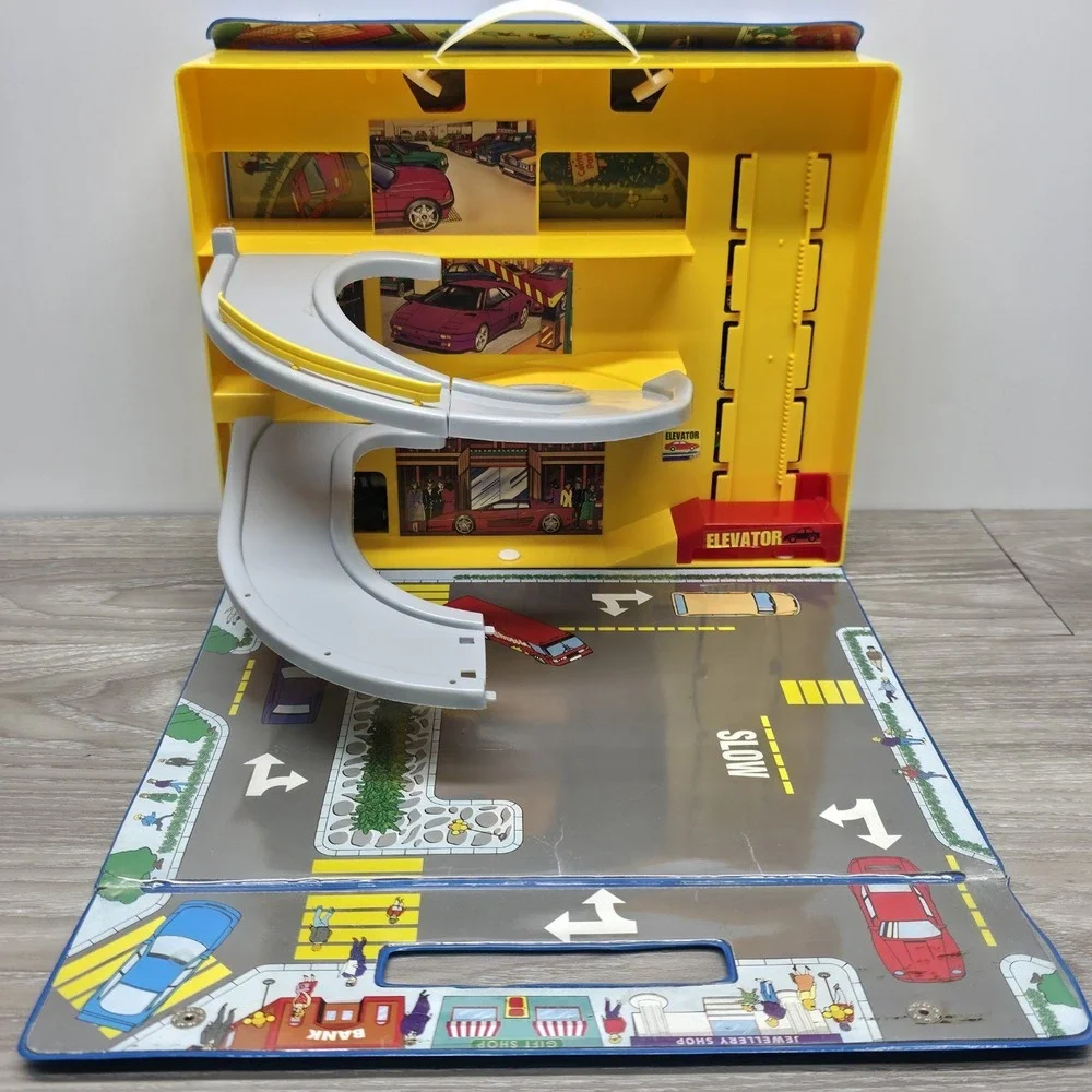 Vintage REALTOY Playset Car Carrying Case With 20 Mixed Cars Old/New - Rare‎